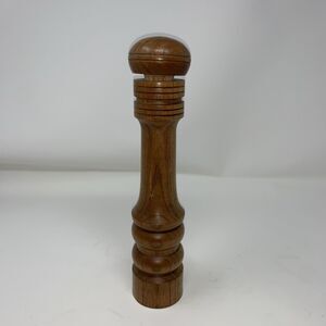 Vintage Wood Salt Shaker-Screw Top-10.25" tall-Japan Mcm